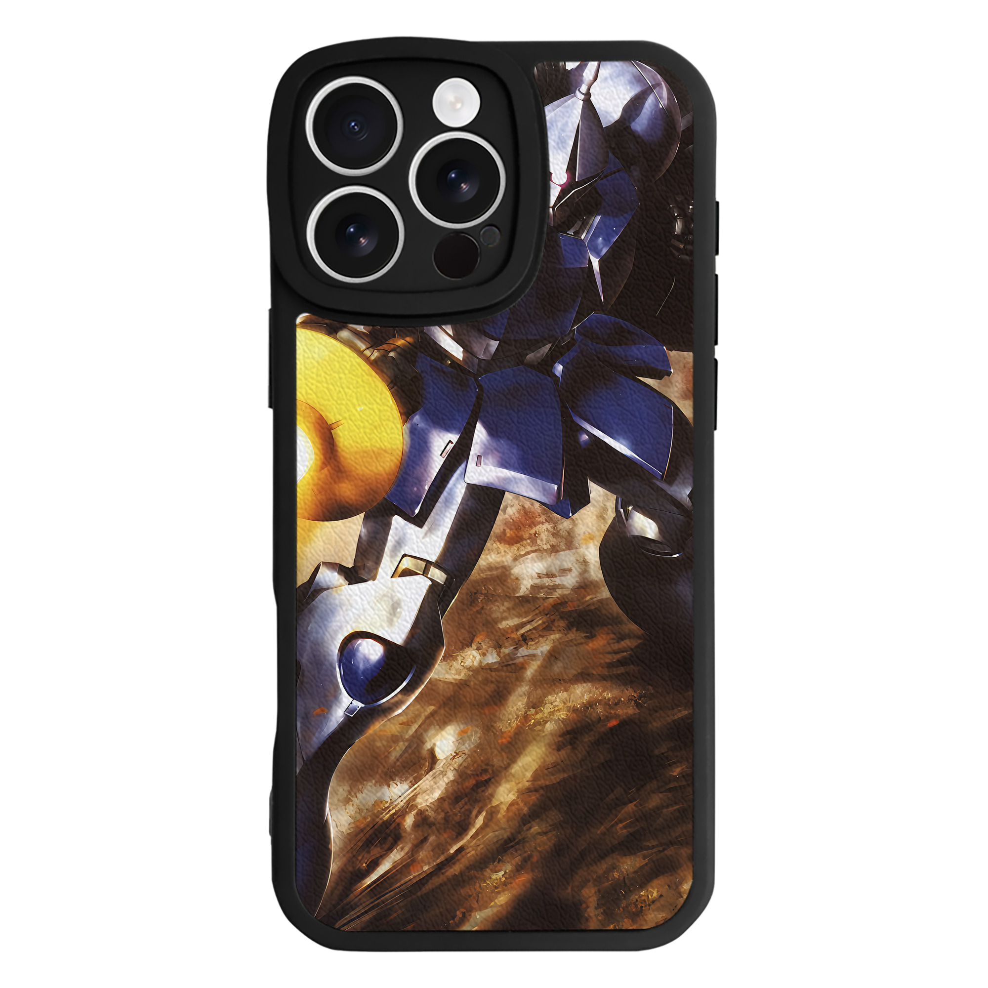 （画像用） 機動戦士ガンダム Mobile Suit Gundam 【iPhone 16シリーズ対応】シリコンスマホケース（レザー調） 材質：シリコン